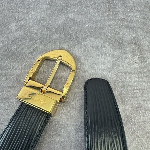 Louis Vuitton Epi Leather 35mm Belt 85/34 Black - Picture 8 of 13